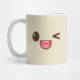 Winking Cute Face Mug